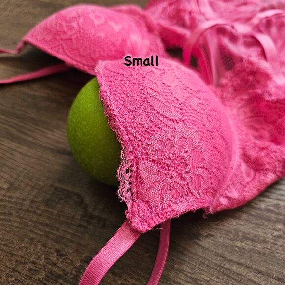 NWOT Black Fuchsia by Secret Lace Mesh Bodysuit, S, M, Rose/Hot Pink - Picture 5 of 11